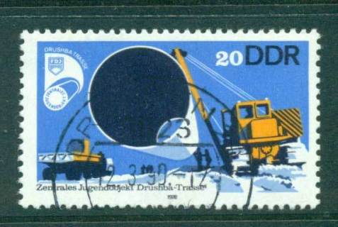 Germany-DDR-1978-Gas-Pipeline-CTO-lot57872