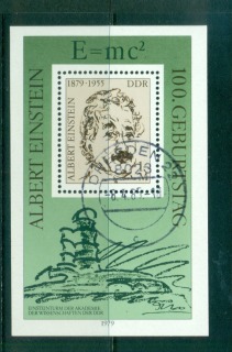 Germany-DDR-1979-Albert-Einstein-MS-CTO-lot57880