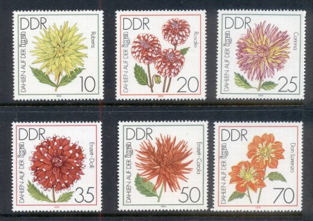 Germany-DDR-1979-Flowers-Dahlias-MUH