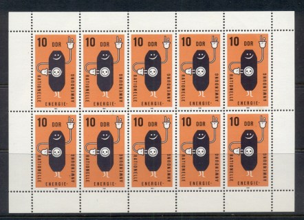 Germany-DDR-1981-Energy-Conservation-sheetlet-MUH