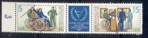 Germany-DDR-1981-International-year-of-the-Disabled-MUH