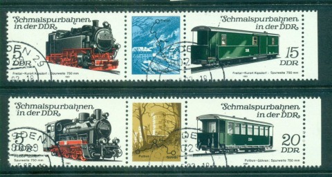 Germany-DDR-1981-Railroads-CTO-lot57957