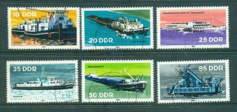 Germany-DDR-1981-River-Boats-CTO-lot57963