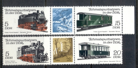 Germany-DDR-1981-Trains-MUH