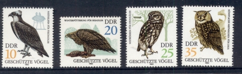 Germany-DDR-1982-Birds-of-Prey-MUH