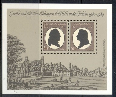 Germany-DDR-1982-Goethe-Schiller-Awards-MS-MUH