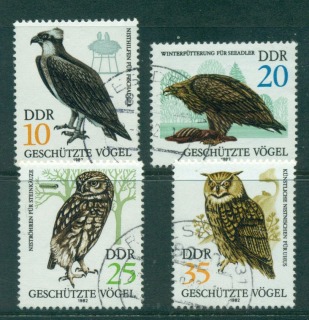 Germany-DDR-1982-Protected-Species-Birds-CTO-lot57978