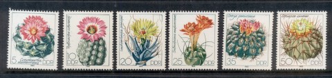 Germany-DDR-1983-Cacti-Flowers-MUH