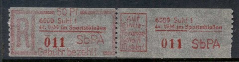 Germany-DDR-1983-Registration-Label-MUH