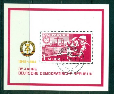 Germany-DDR-1984-Building-Renovation-Construction-MS-CTO-lot58044