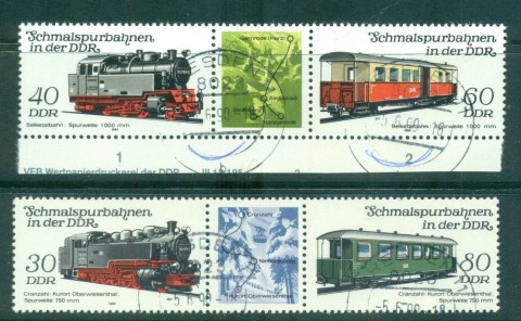 Germany-DDR-1984-Railroads-CTO-lot58034