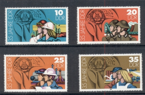 Germany-DDR-1984-Republic-35th-Anniversary-MUH