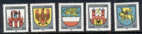 Germany-DDR-1985-City-Arms-MUH