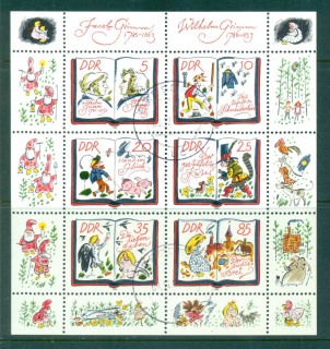 Germany-DDR-1985-Fairy-tales-MS-CTO-lot58083