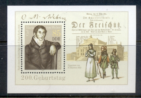 Germany-DDR-1986-Carl-Maria-von-Weber-MS-MUH