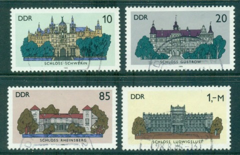 Germany-DDR-1986-Castles-CTO-lot58100