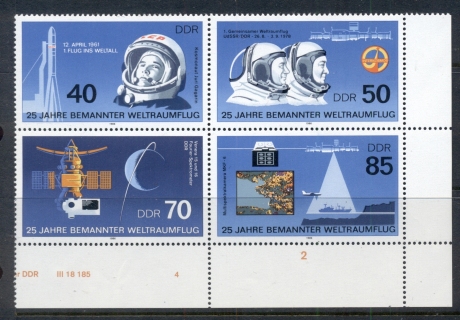 Germany-DDR-1986-Manned-Space-Flight-25th-Anniversary-MUH