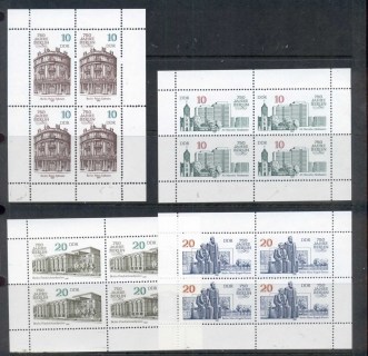 Germany-DDR-1987-Berlin-750th-Anniversary-4x-MS-MUH