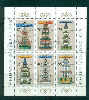 Germany-DDR-1987-Chandeliers-MS-CTO-lot58145