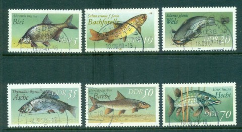 Germany-DDR-1987-Freshwater-Fish-CTO-lot58129