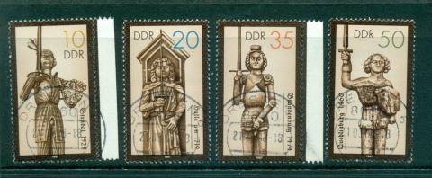 Germany-DDR-1987-Medieval-Statues-CTO-lot58117