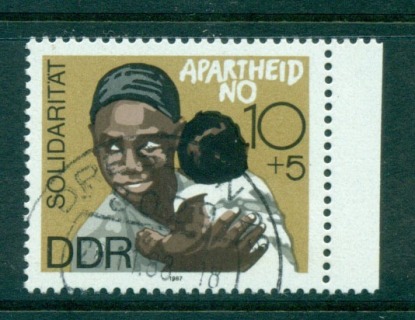 Germany-DDR-1987-Solidarity-Apartheid-MS-CTO-lot58146