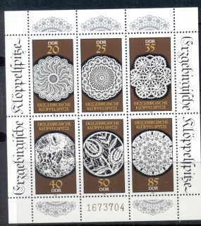 Germany-DDR-1988-Lace-Designs-MS-MUH