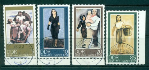 Germany-DDR-1988-Paintings-by-Max-Lingner-CTO-lot58174