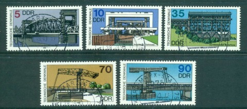 Germany-DDR-1988-Ship-Lifts-Bridges-CTO-lot58172