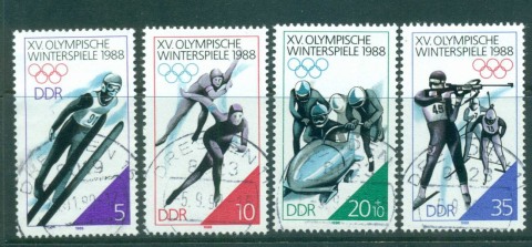 Germany-DDR-1988-Winter-Olympics-Calgary-CTO-lot58148