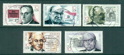 Germany-DDR-1989-Famous-Men-CTO-lot58184