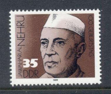 Germany-DDR-1989-Nehru-MUH