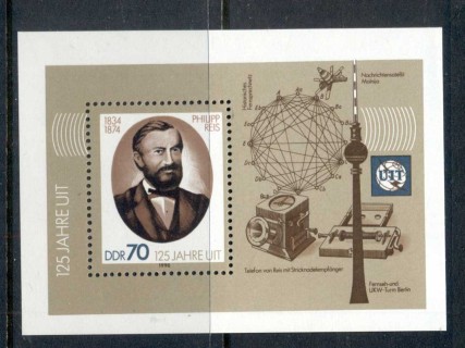 Germany-DDR-1990-ITU-125th-Anniversary-MS-MUH