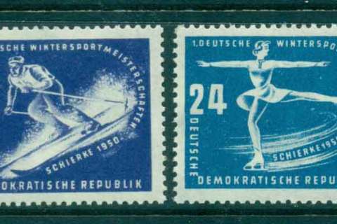 Germany-DDR-1950-Winter-Sports-MLH-lot44643