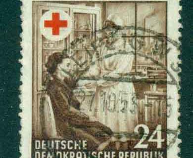 Germany-DDR-1953-Red-Cross-FU-lot44701
