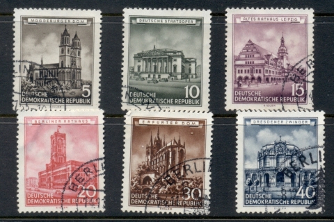 Germany-DDR-1955-Buildings-FU