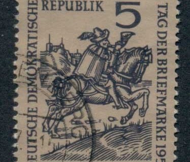 Germany-DDR-1957-Stamp-day-FU