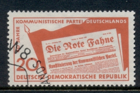 Germany-DDR-1958-Red-Flag-Newspaper-FU