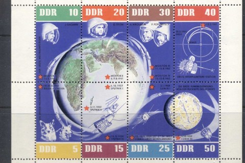 Germany-DDR-1962-Russian-Space-Flight-MS-MUH