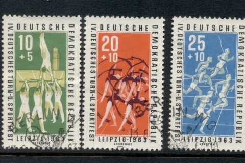 Germany-DDR-1963-Gymnastics-Sports-festival-FU