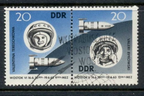Germany-DDR-1963-Valeri-Bykovski-Space-Flight-FU