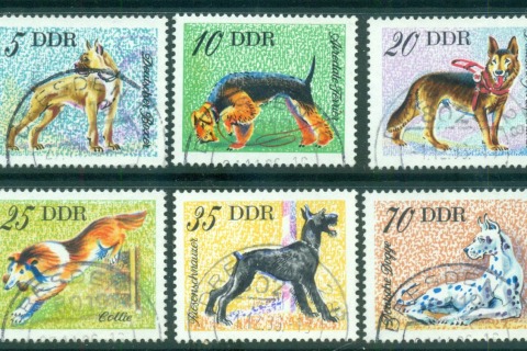 Germany-DDR-1976-Dogs-CTO-lot57809