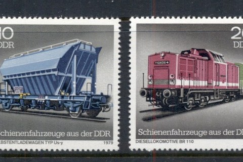 Germany-DDR-1979-Railroad-Cars-MUH