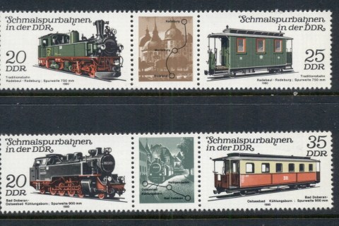 Germany-DDR-1980-Trains-MUH