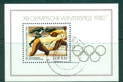 Germany-DDR-1980-Winter-Olympics-Lake-Placid-MS-CTO-lot57909