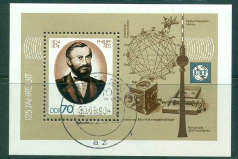 Germany-DDR-1990-Telecommunications-MS-CTO-lot58233