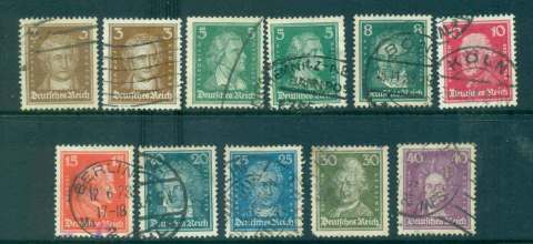 Germany-Reich-1926-27-Famous-Men-Asst-FU-lot43728