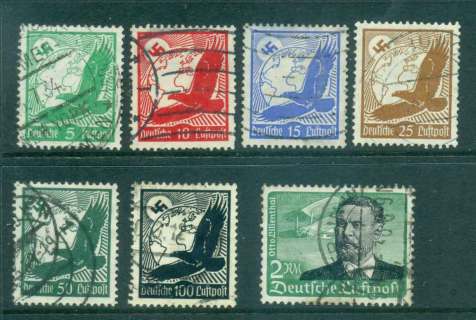 Germany-Reich-1934-Asst-Air-mail-to-2m-FU-lot43747