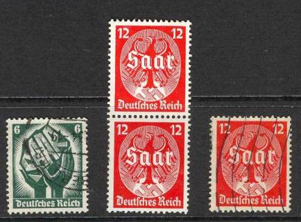 Germany-Reich-1934-Saar-Asst-MUH-FU-Lot12630