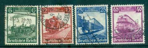 Germany-Reich-1935-Centenary-of-railroad-FU-lot43739